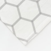 Honeycomb patroon hexagon design fleece deken (Hoek)