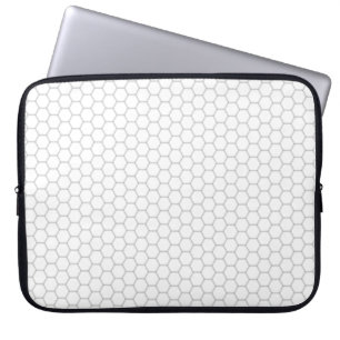 Honeycomb patroon hexagon design laptop sleeve