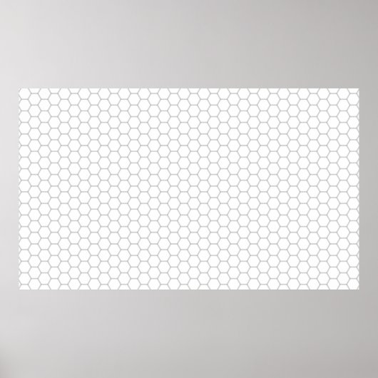 Honeycomb patroon hexagon design poster (Voorkant)