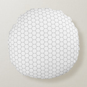 Honeycomb patroon hexagon design rond kussen