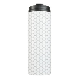 Honeycomb patroon hexagon design thermosbeker