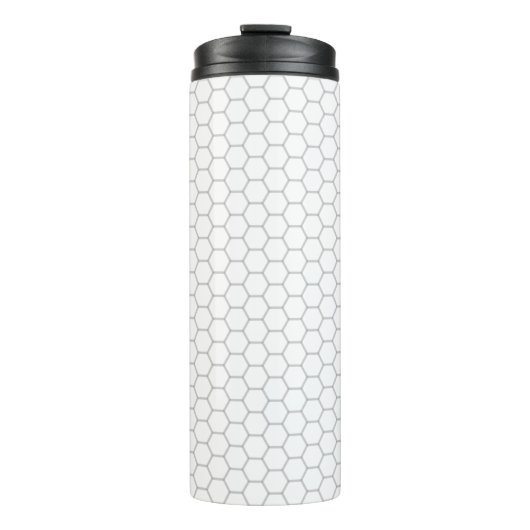 Honeycomb patroon hexagon design thermosbeker (Voorkant)