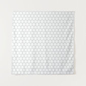 Honeycomb patroon hexagon design wandkleed (Voorkant (horizontaal))