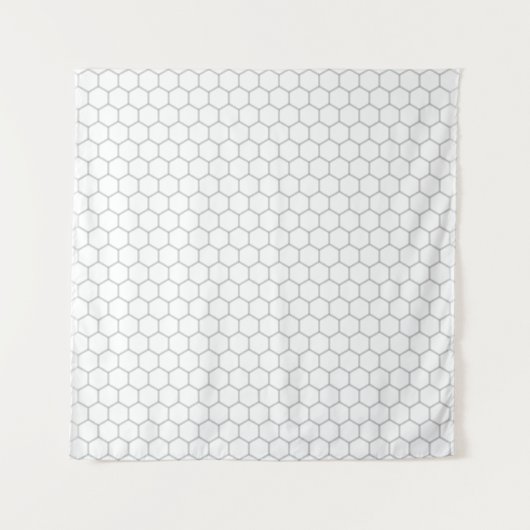 Honeycomb patroon hexagon design wandkleed (Voorkant (horizontaal))