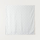 Honeycomb patroon hexagon design wandkleed (Voorkant)