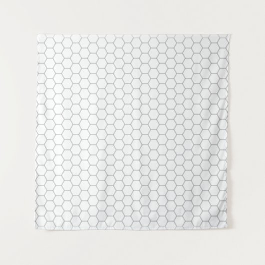 Honeycomb patroon hexagon design wandkleed (Voorkant)