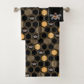Honeycomb Pattern Bad Handdoek (Insitu)