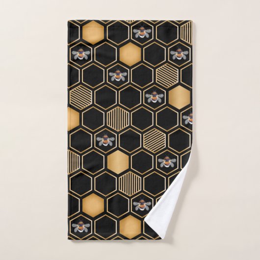 Honeycomb Pattern Bad Handdoek (Handdoek)