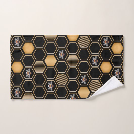 Honeycomb Pattern Bad Handdoek (Handdoek)