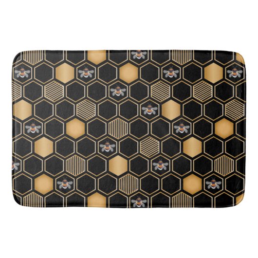 Honeycomb Pattern Badmat (Voorkant)