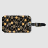 Honeycomb Pattern Bagagelabel (Voorkant (horizontaal))