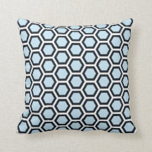 Honeycomb Pattern Blue White