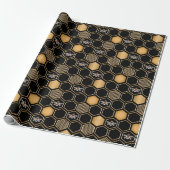 Honeycomb Pattern Cadeaupapier (Uitgerold)