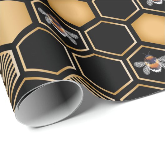 Honeycomb Pattern Cadeaupapier (Rol Hoek)