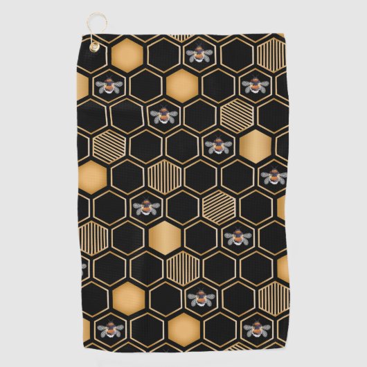 Honeycomb Pattern Golfhanddoek (Voorkant)