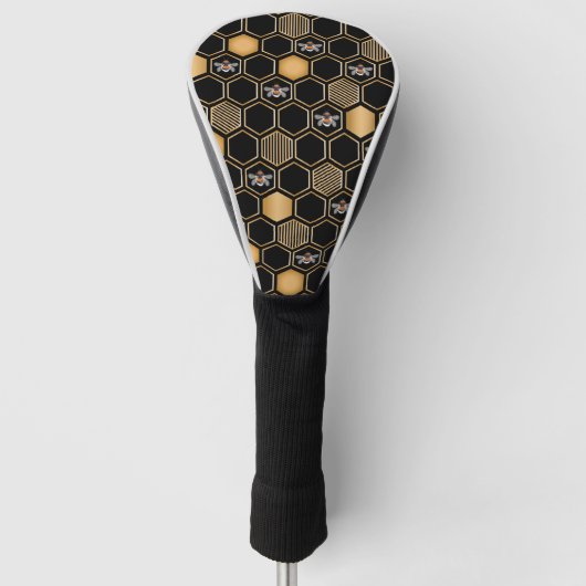 Honeycomb Pattern Golfheadcover (Voorkant)