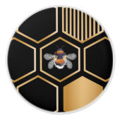 Honeycomb Pattern Keramische Knop (Voorkant)