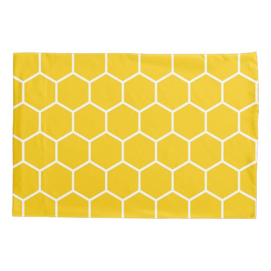 Honeycomb Pattern Kussensloop (Achterkant-Links)