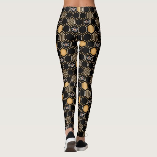 Honeycomb Pattern Leggings (Achterkant)