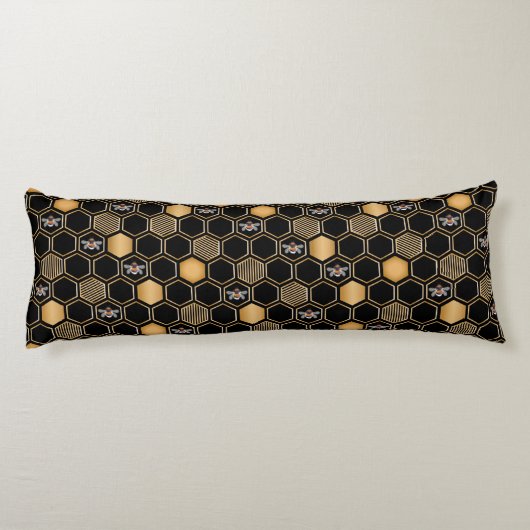 Honeycomb Pattern Lichaamskussen (Achterkant)