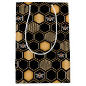 Honeycomb Pattern Medium Cadeauzakje (Voorkant)