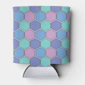 Honeycomb Pattern Pastels Blikjeskoeler (Voorkant)