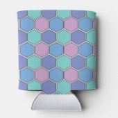 Honeycomb Pattern Pastels Blikjeskoeler (Achterkant)