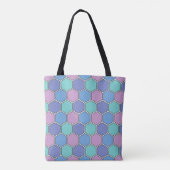 Honeycomb Pattern Pastels Tote Bag (Achterkant)