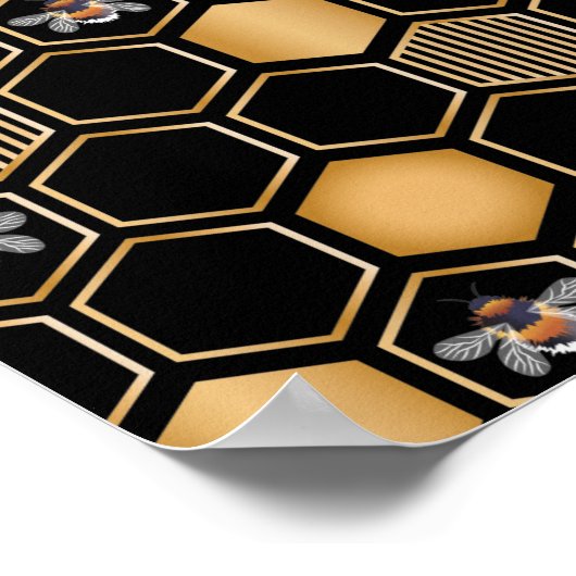 Honeycomb Pattern Poster (Hoek)