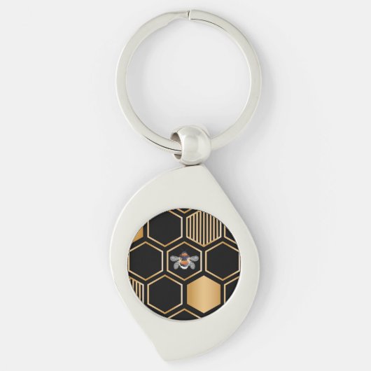 Honeycomb Pattern Sleutelhanger (Voorkant)