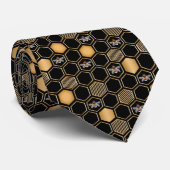Honeycomb Pattern Stropdas (Opgerold)