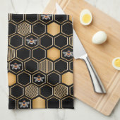 Honeycomb Pattern Theedoek (Quarter Fold)