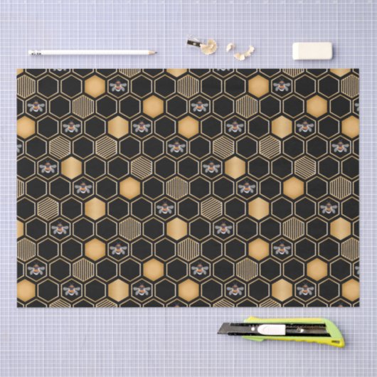 Honeycomb Pattern Tissuepapier (Craft)