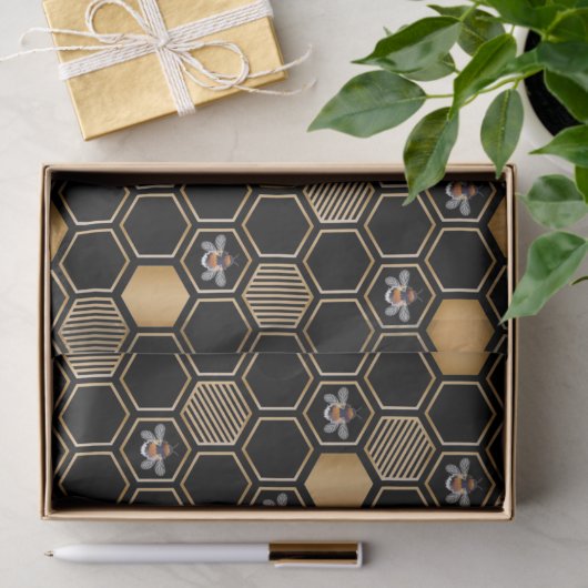 Honeycomb Pattern Tissuepapier (Geschenk)