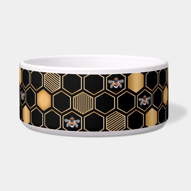 Honeycomb Pattern Voerbakje (Voorkant)