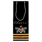 Honeycomb Pattern Wijn Cadeautas (Achterkant)