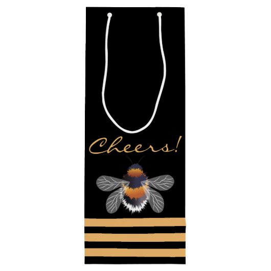 Honeycomb Pattern Wijn Cadeautas (Achterkant)