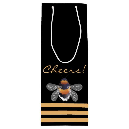 Honeycomb Pattern Wijn Cadeautas (Voorkant)