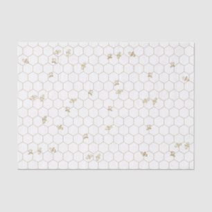 Honeycomb Patterned Tissue Paper met kleine bijen Tissuepapier