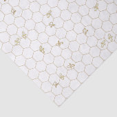 Honeycomb Patterned Tissue Paper met kleine bijen Tissuepapier (Detail)