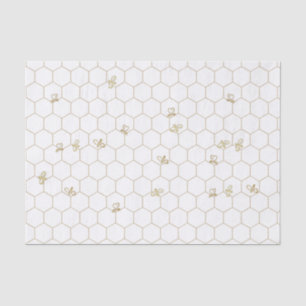 Honeycomb Patterned Tissue Paper met kleine bijen Tissuepapier