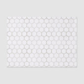 Honeycomb Patterned Tissue Paper on White Tissuepapier (Voorkant)