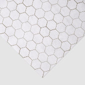 Honeycomb Patterned Tissue Paper on White Tissuepapier (Detail)
