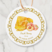  Honeycomb Peach Geïnfundeerde Honey Hang Label (Voorkant)