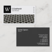 Honeycomb Perspectief - Logo en panel v2 - zwart Visitekaartje (Voorkant / Achterkant)