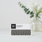 Honeycomb Perspectief - Logo en panel v2 - zwart Visitekaartje (Staand voorkant)
