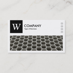 Honeycomb Perspectief - Logo en panel v2 - zwart Visitekaartje