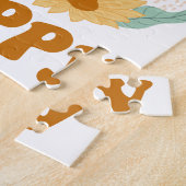 Honeycomb Photo Collage Bee Happy Kinder Legpuzzel (Zijkant)