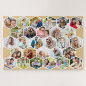 Honeycomb Photo Collage Custom Afbeelding 1000-stu Legpuzzel (Horizontaal)