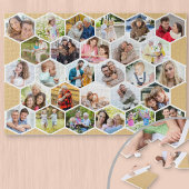 Honeycomb Photo Collage Custom Afbeelding 1000-stu Legpuzzel